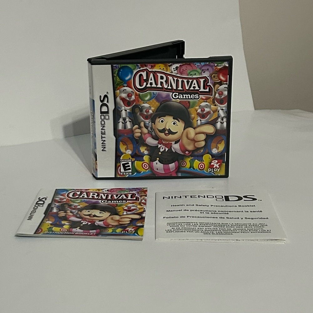 Carnival Games (Nintendo DS) Case and Manual